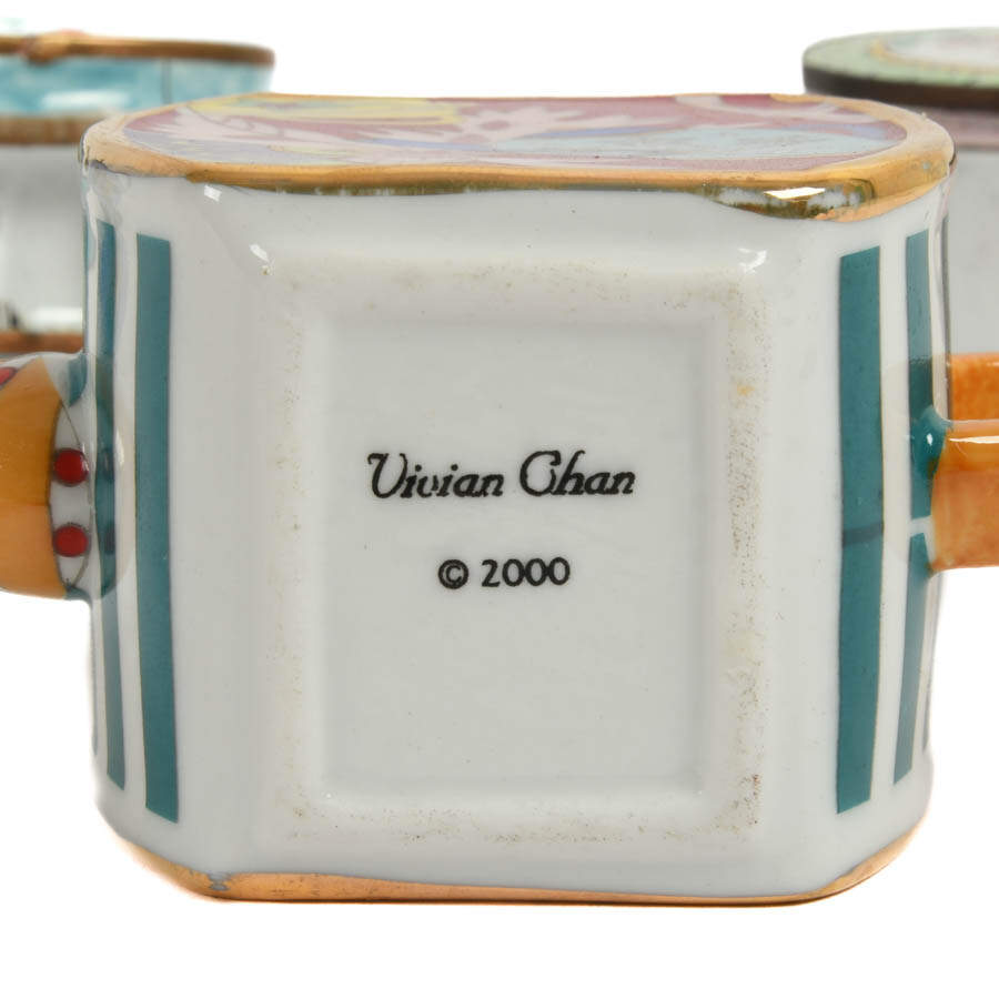 Collection of Miniature Porcelain Teapots-7