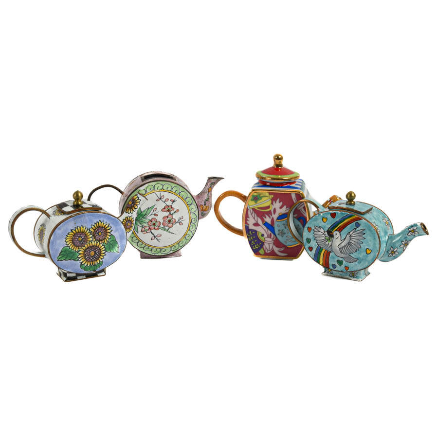 Collection of Miniature Porcelain Teapots-2