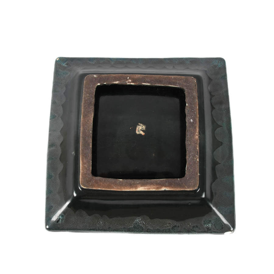 Mid-Century Square Art Pottery Tray-8