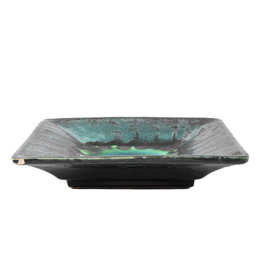 Mid-Century Square Art Pottery Tray-5