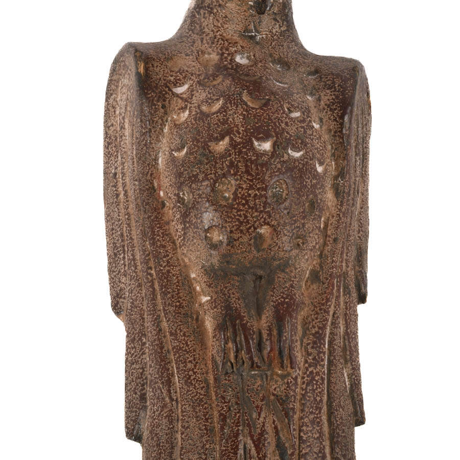 Carved Wood Figural Bird Wall Sconce-7