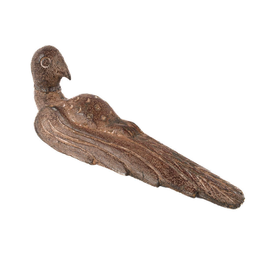 Carved Wood Figural Bird Wall Sconce-5