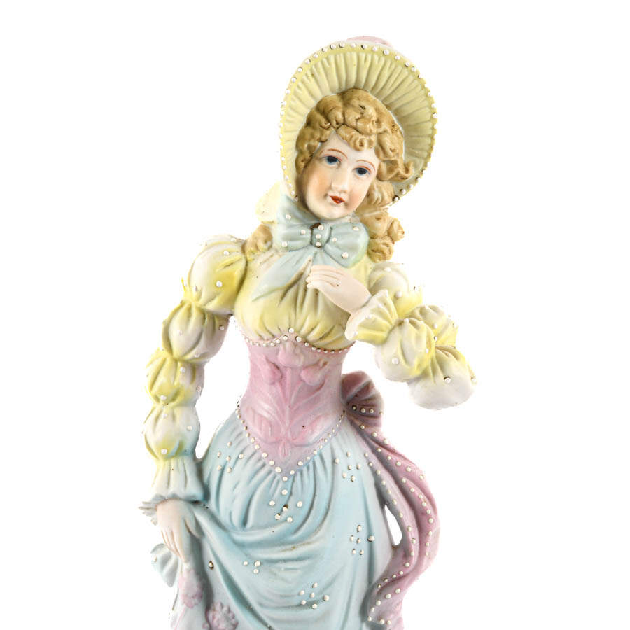 Bisque Victorian Lady Figurine-2