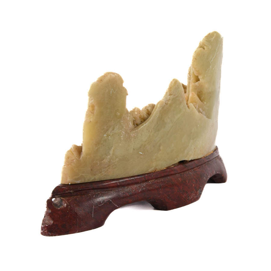 Chinese Carved Soapstone Landscape Sculpture-5
