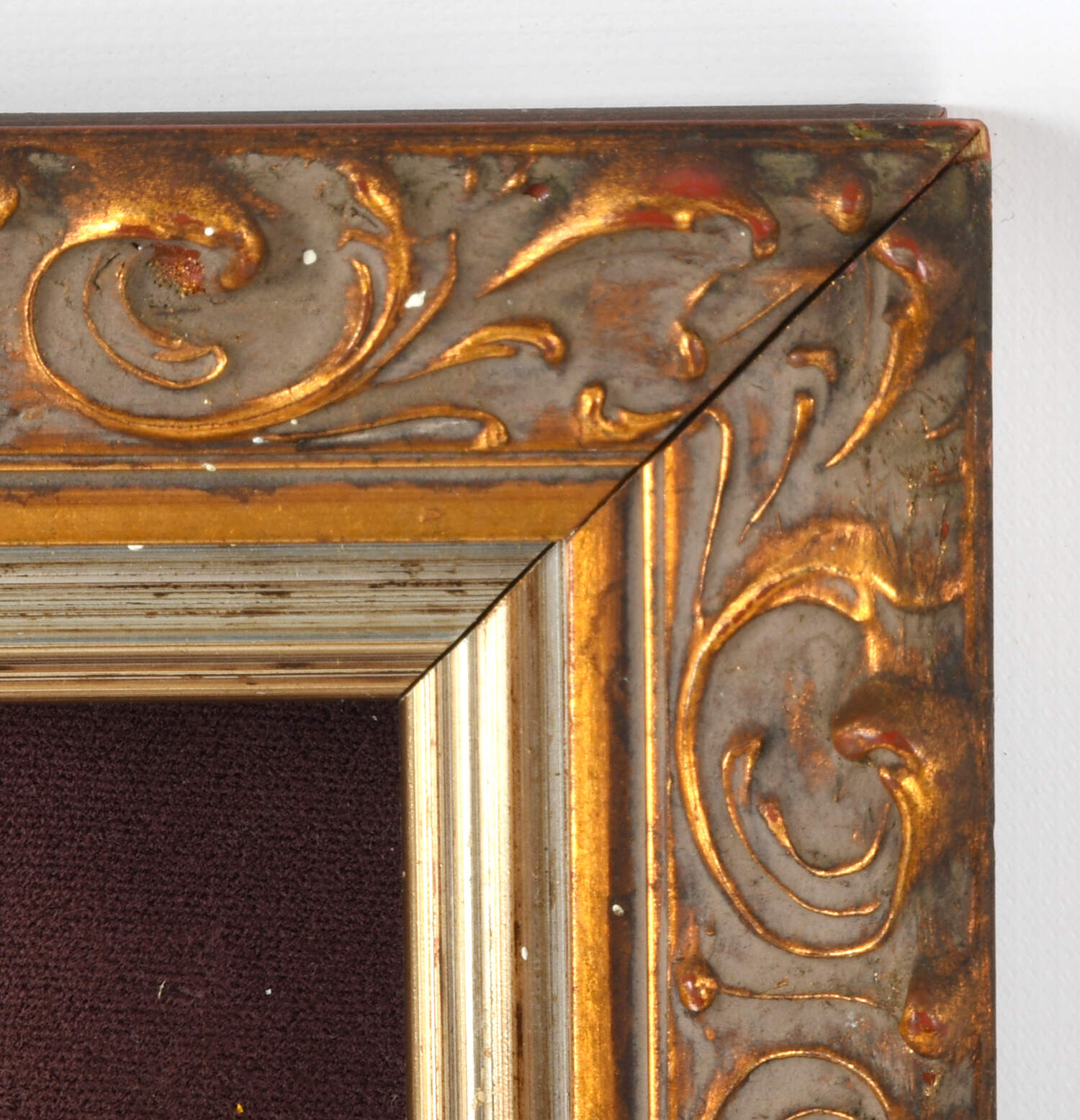 Framed French Shadowbox Couple's Portrait Plate-6