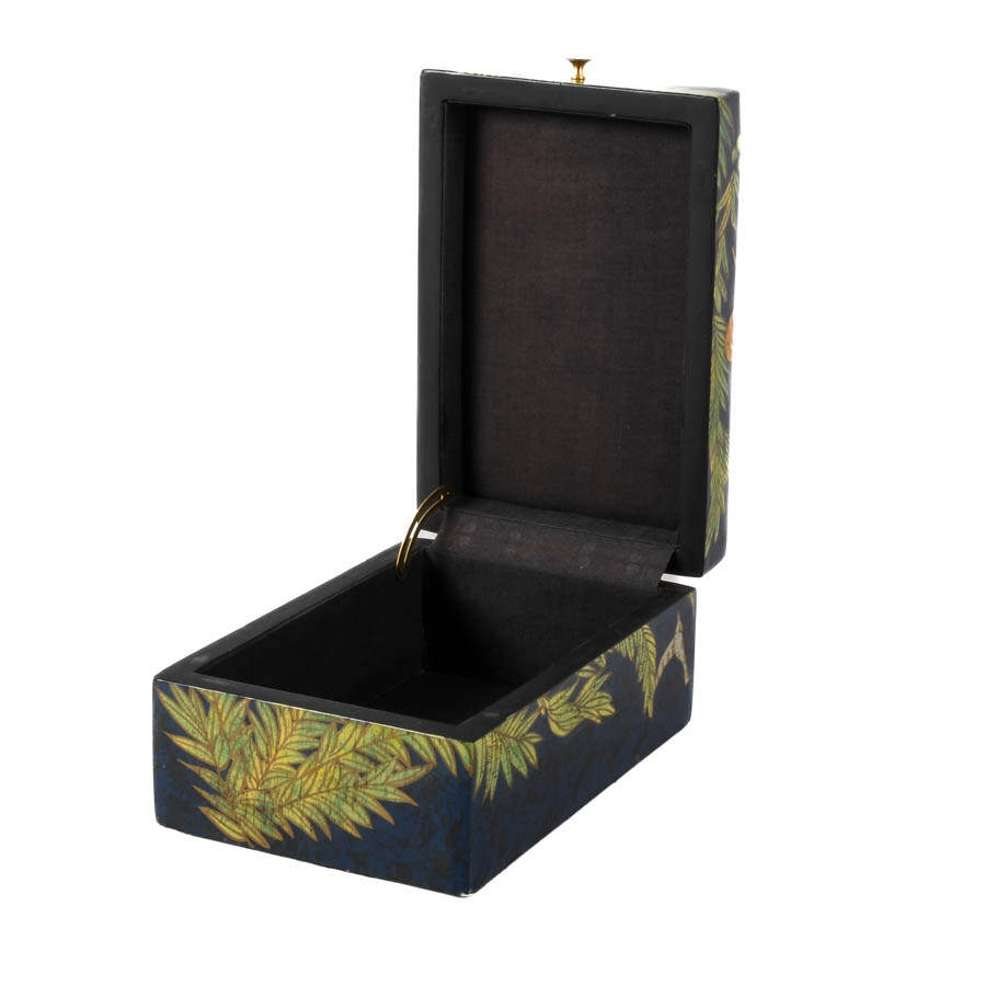 Decorated Lacquerware Lift-Top Box-2