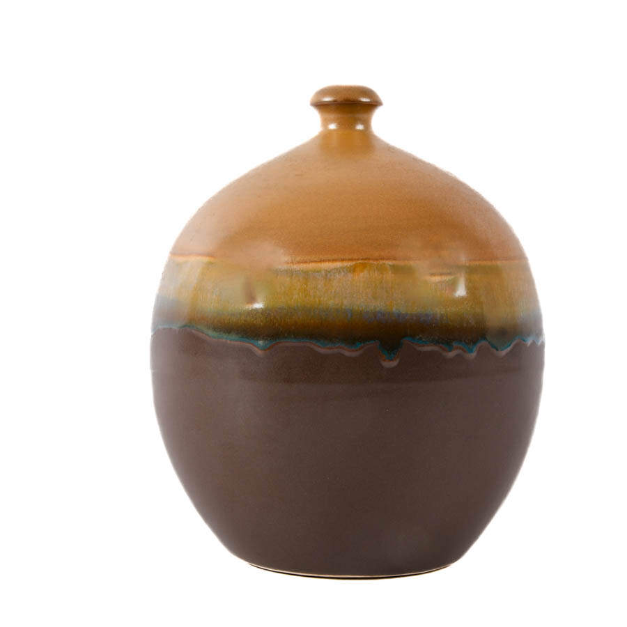 Drip Glazed Art Pottery Weed Pot-3