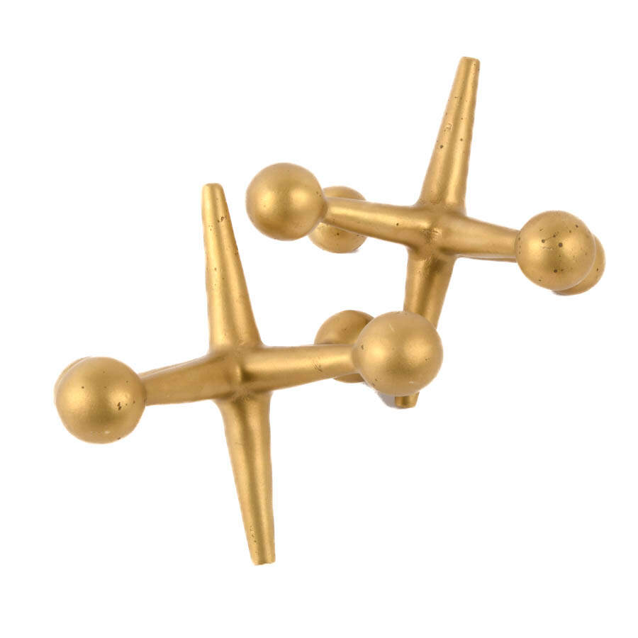 Pair of Brass Jack Bookends-4