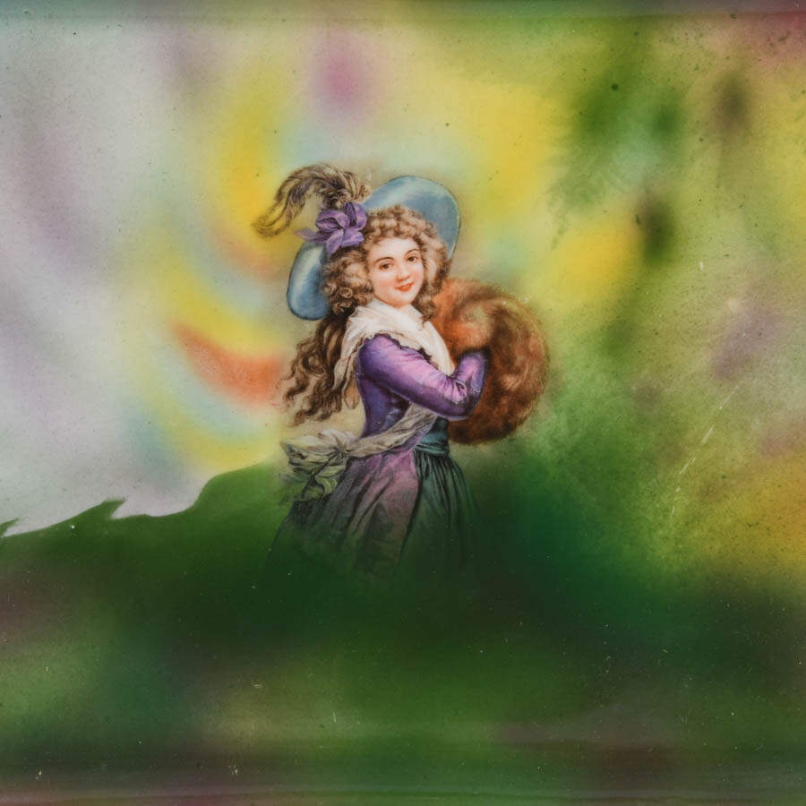 Royal Bayreuth Hand-Painted Portrait Dresser Tray-2