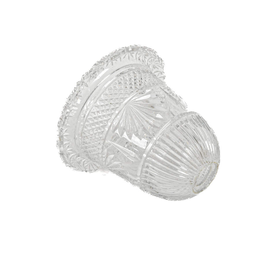 Antique Round Cut Glass Pot-4