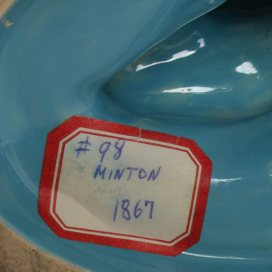 Antique Minton Majolica Nautilus Shell-7