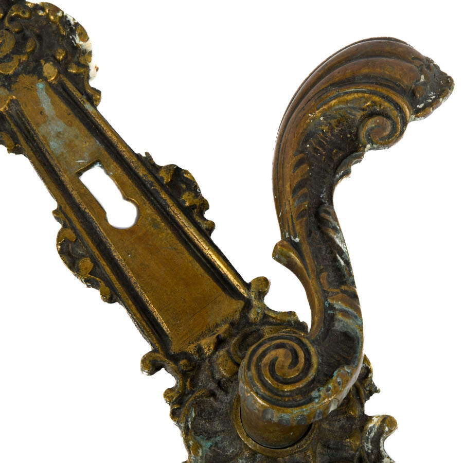 ANT BRASS BAROQUE-STYLE DOOR HANDLE-4