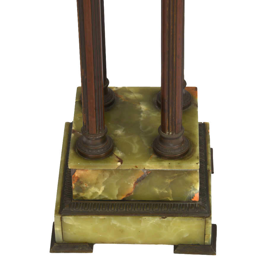 Carved Onyx and Metal Pedestal-3