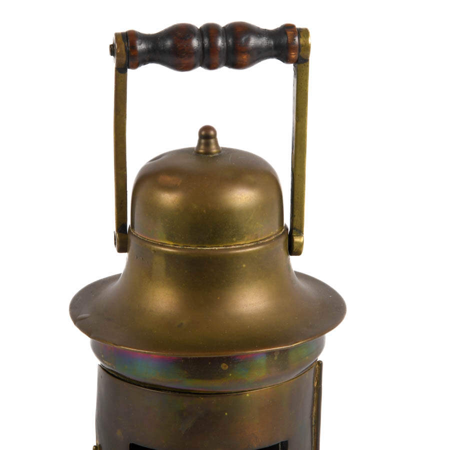 Antique Brass Ship's Lantern-2