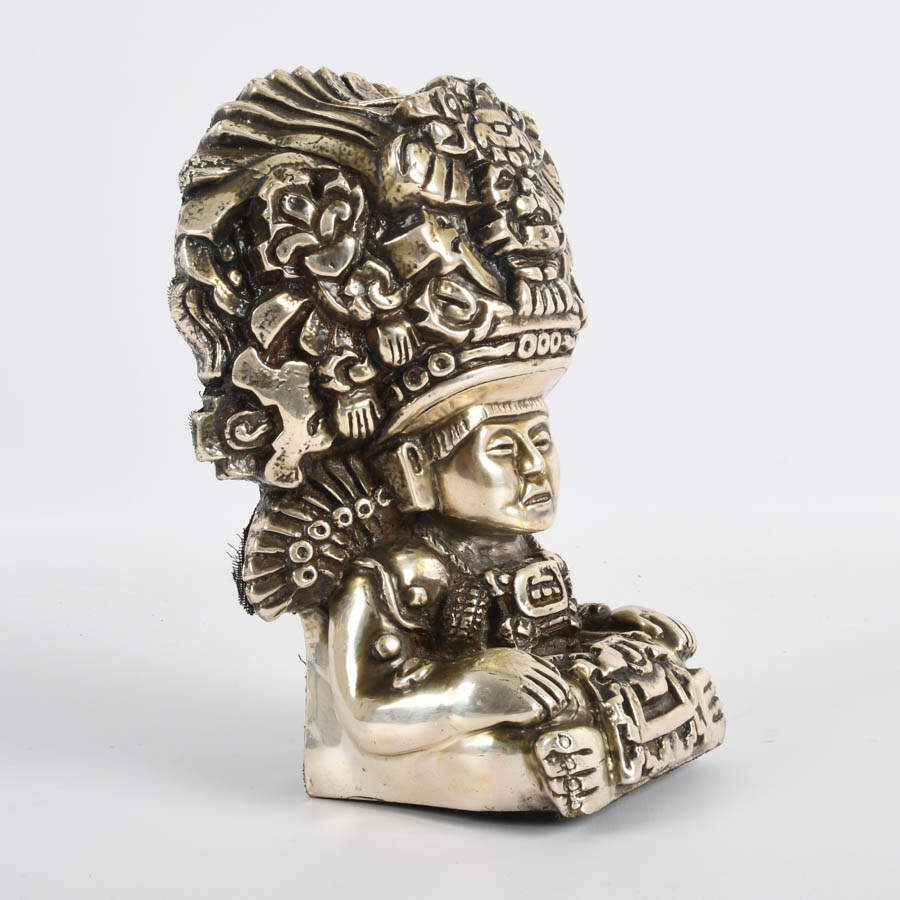 D'Argenta Mexico Hand-Made Silver-Plate Pre-Colombian God Zapoteca-6