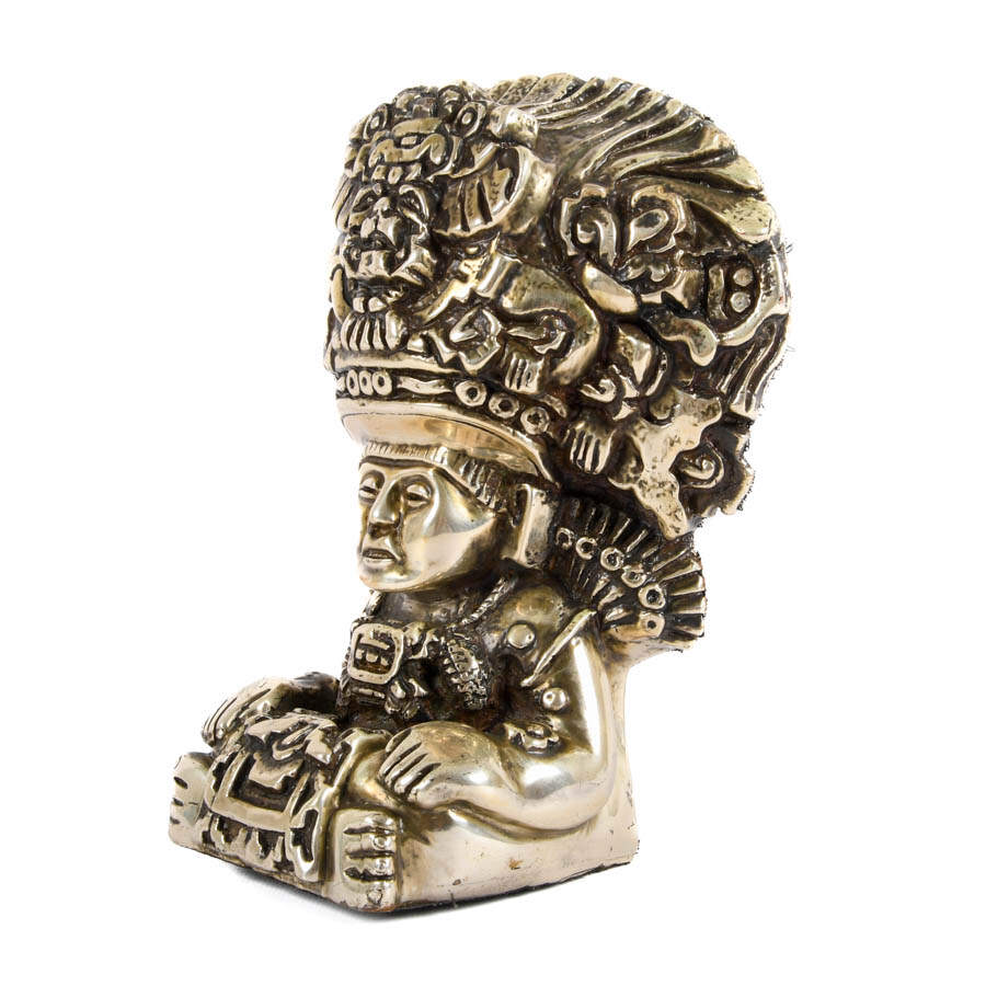 D'Argenta Mexico Hand-Made Silver-Plate Pre-Colombian God Zapoteca-5