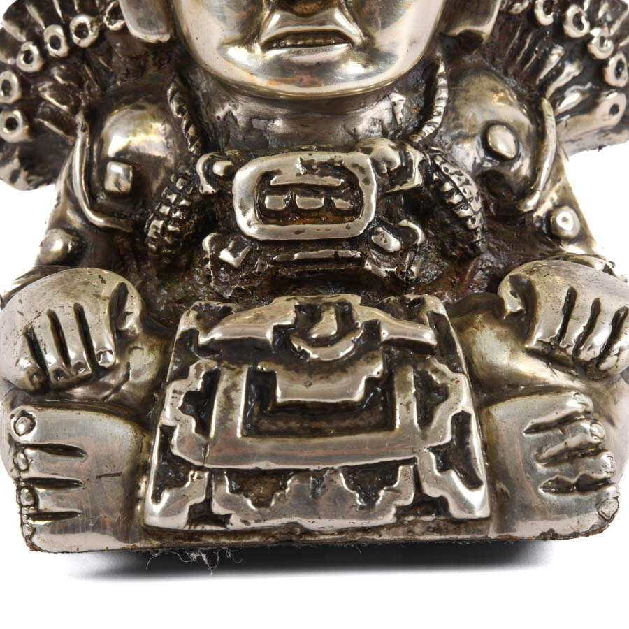D'Argenta Mexico Hand-Made Silver-Plate Pre-Colombian God Zapoteca-4
