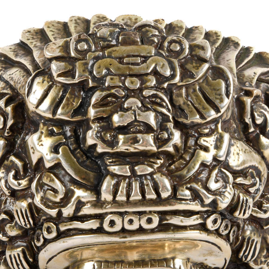 D'Argenta Mexico Hand-Made Silver-Plate Pre-Colombian God Zapoteca-2