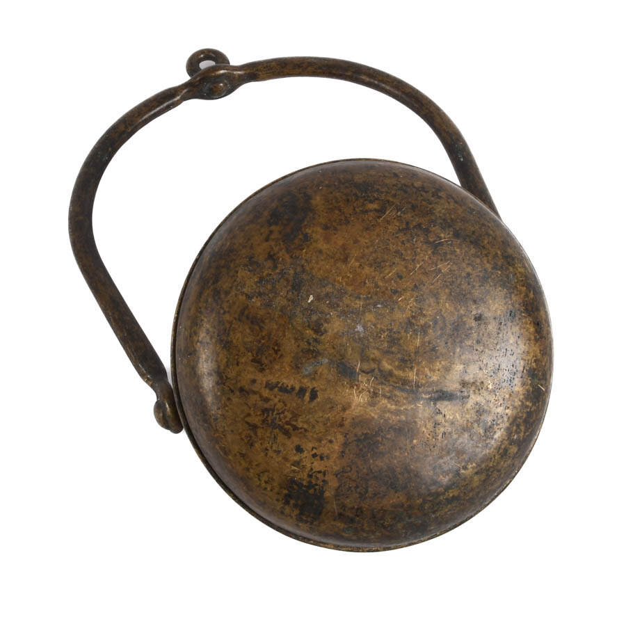 French Miner's Bronze Whale Oil Lamp-7