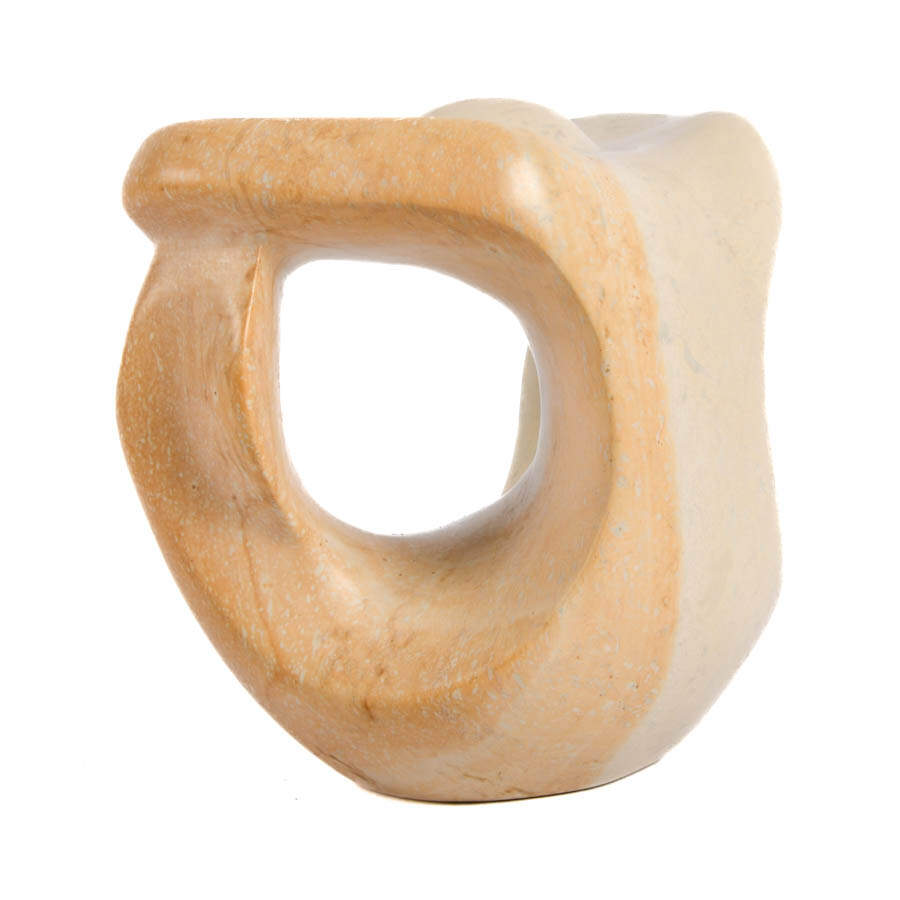 Signed Mutoto Carved Abstract Stone Sculpture-3