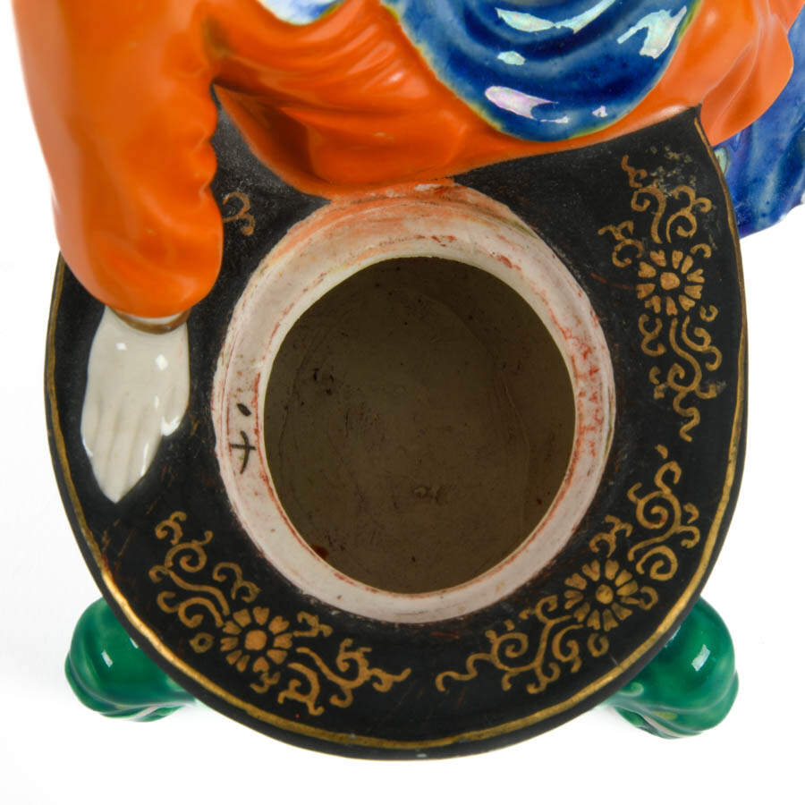 Antique Hand-Painted Geisha Girl Incense Burner Set-5