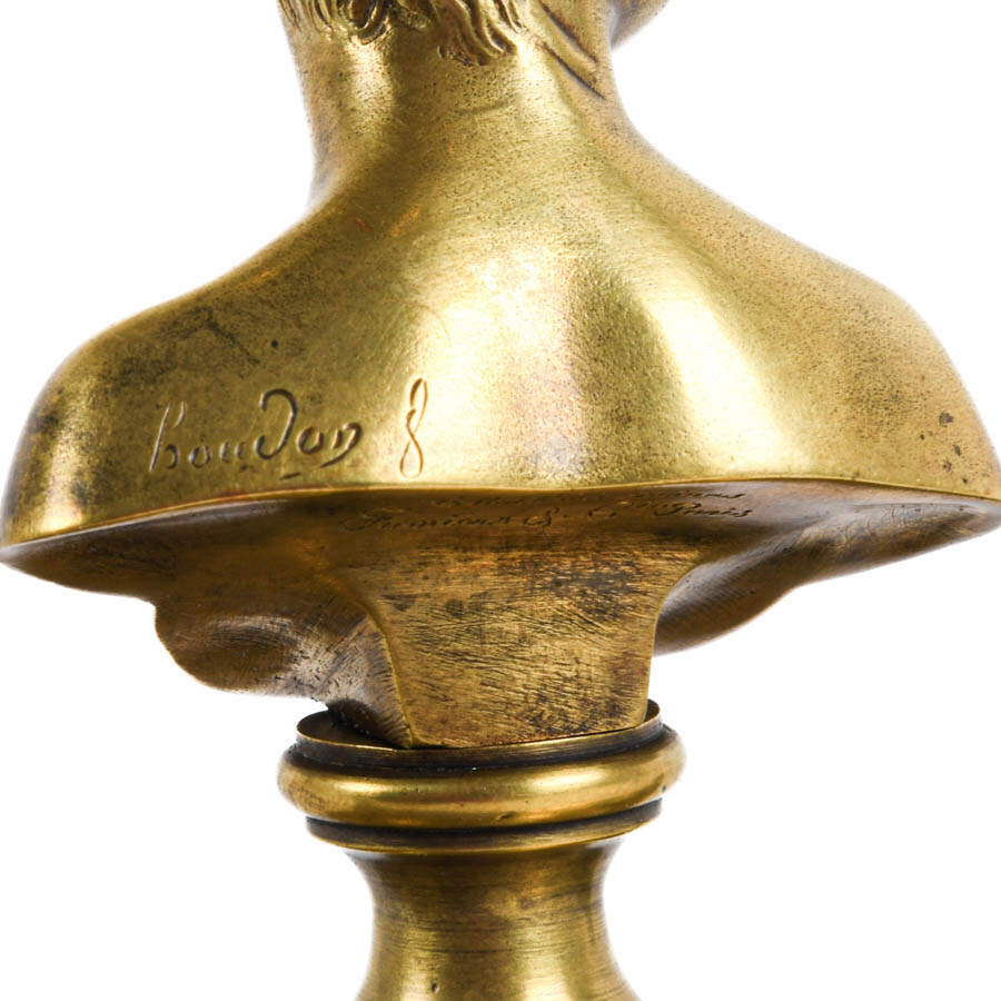 Antique French Bronze Figural Inkwell-7