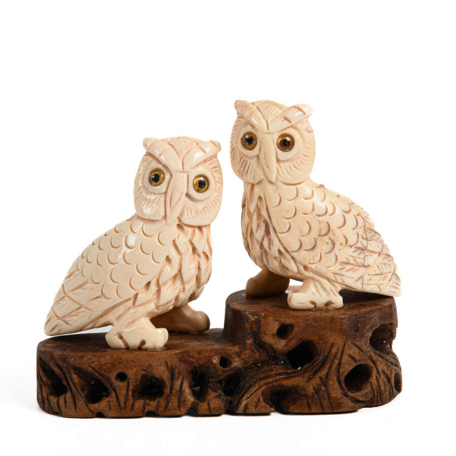 Grouping of Four Bone Carved Animals-5
