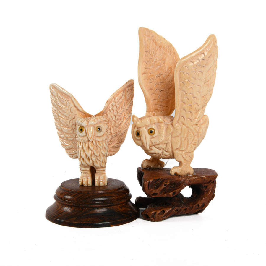 Grouping of Four Bone Carved Animals-4