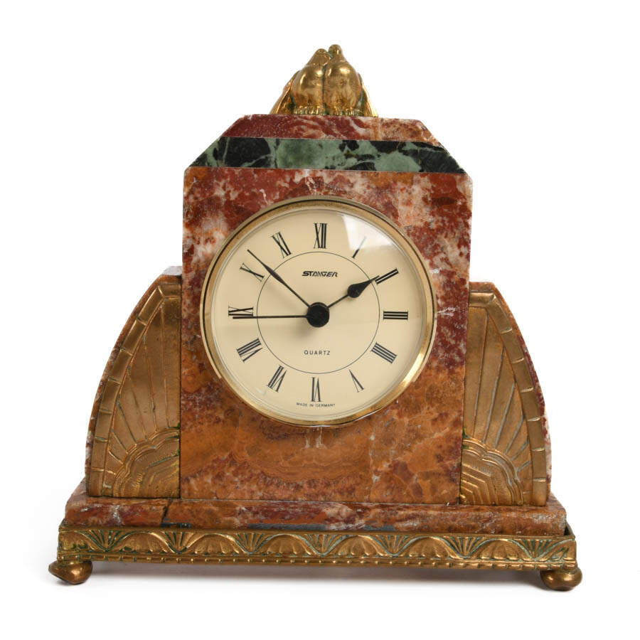 Stager Art Deco-Style Quartz Clock-1
