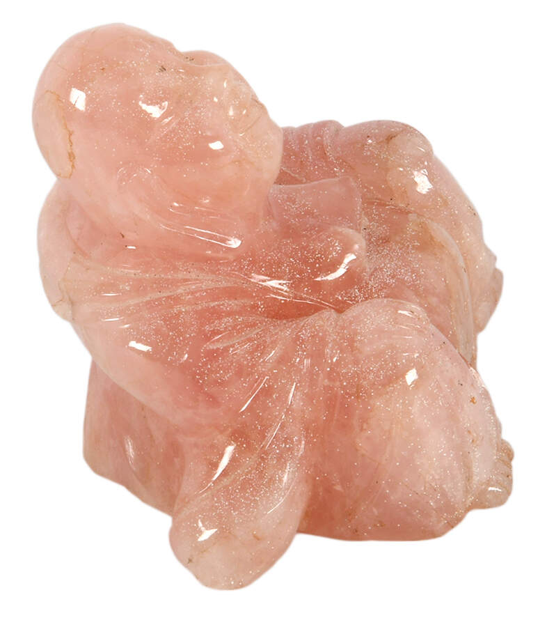 Carved Quartz Stone Buddha Sculpture-3