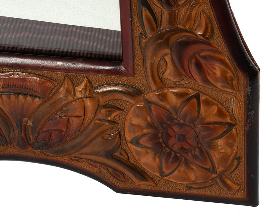 Peter Tiisler Tooled Leather Picture Frame-4