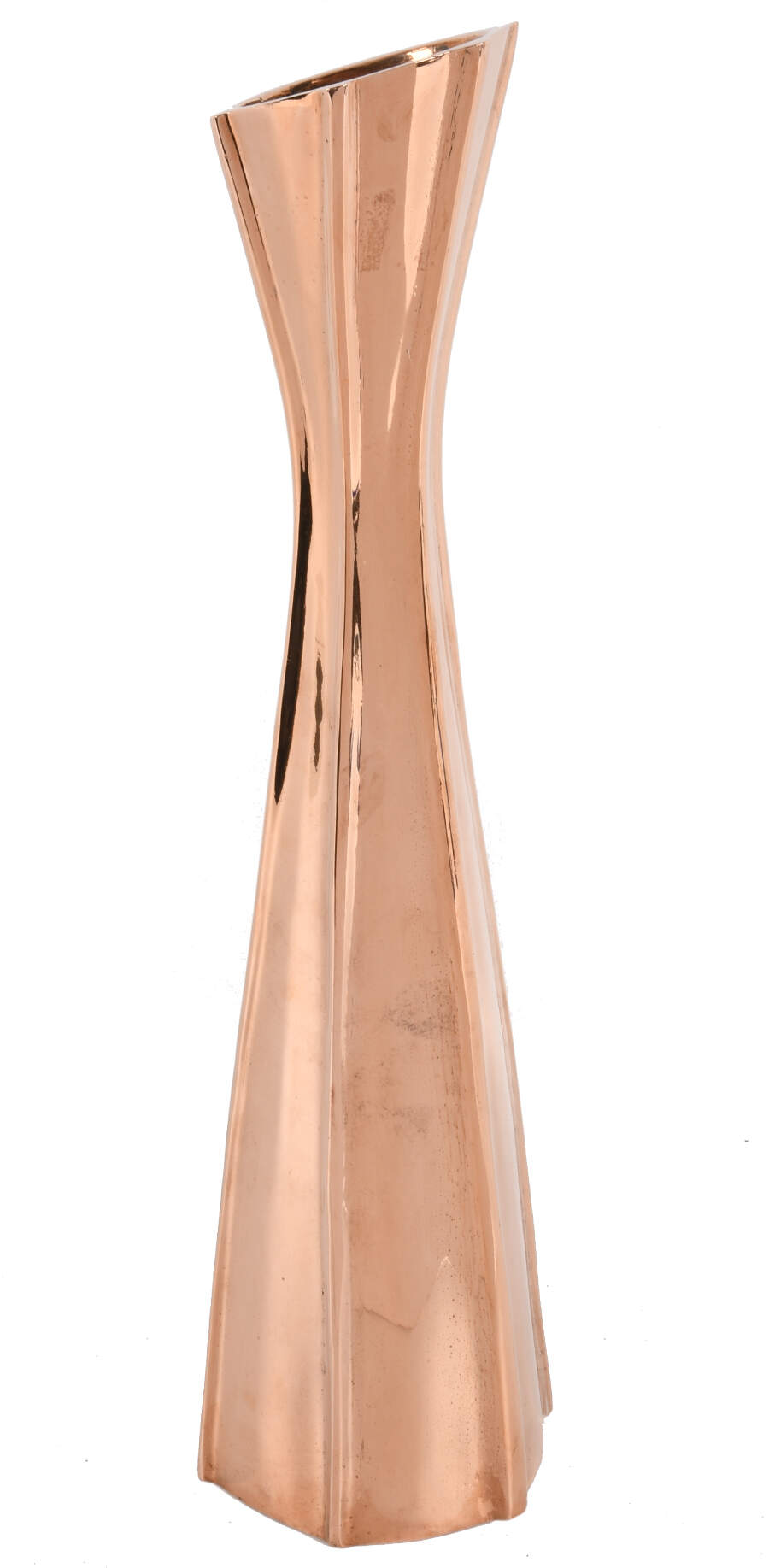 Mid-Century Modern Era Copper Tower Vase-4
