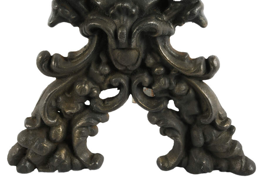 Antique Pair of Figural Jenny Lend Cast Iron Andirons-2