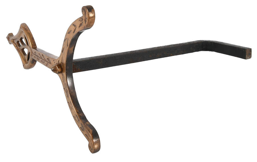 Pair of Arts and Crafts Cast Iron Andirons-4
