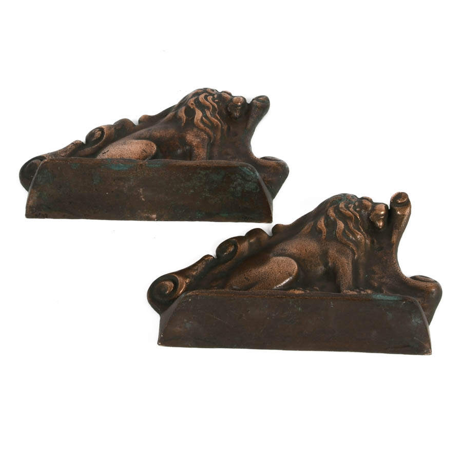 Cast Bronze Lion Doorstop-7