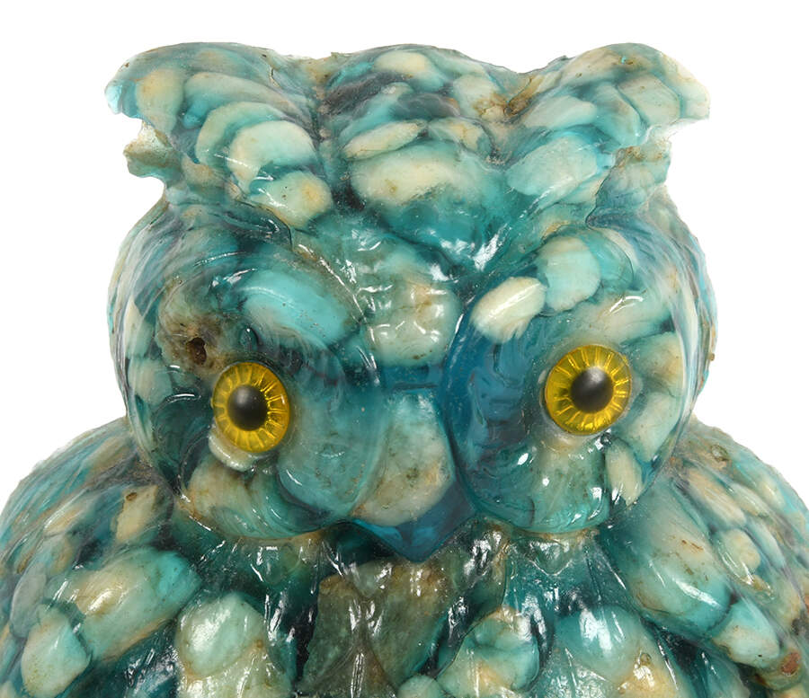Mid-Century Modern Lucite Owl Bookends-7
