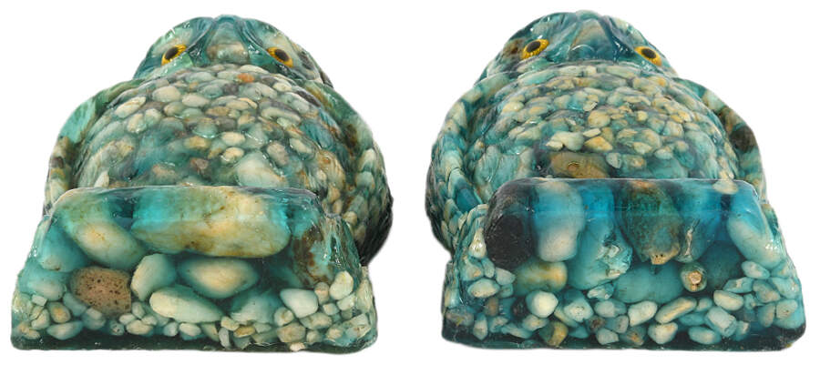 Mid-Century Modern Lucite Owl Bookends-3