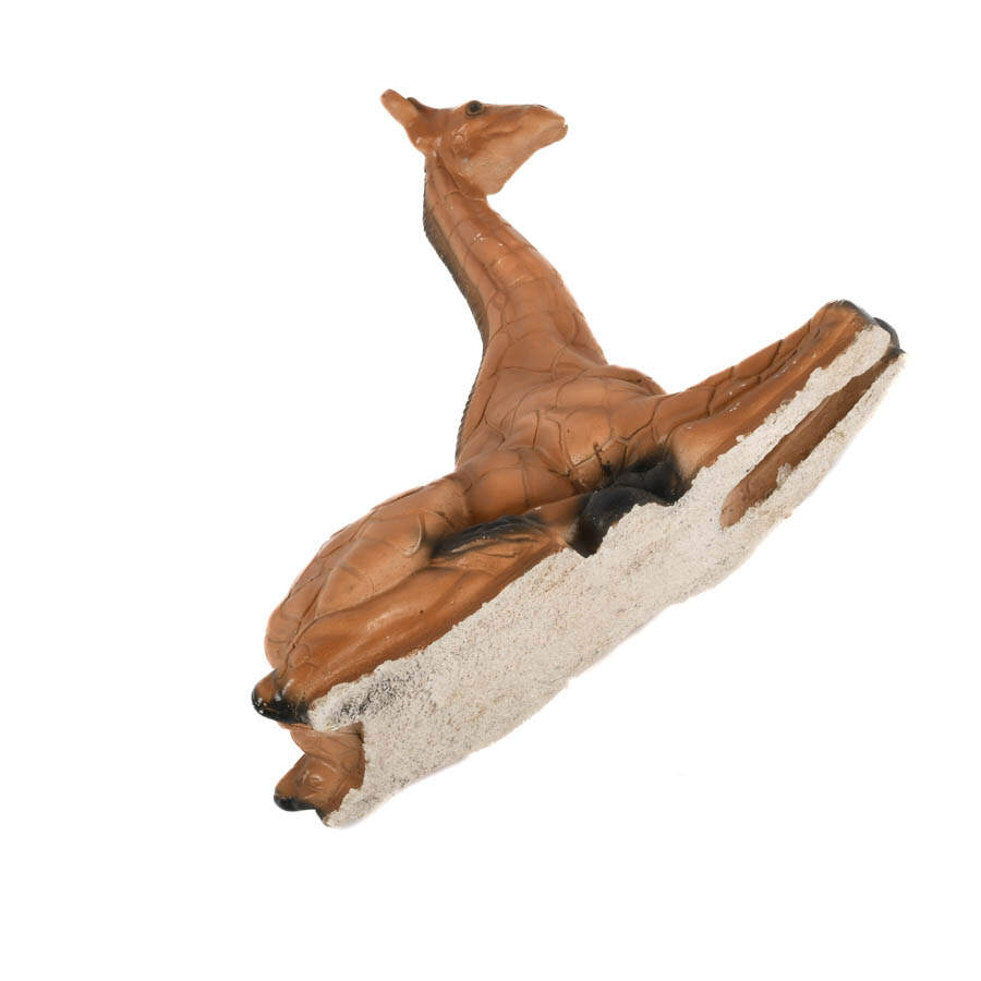 Chalkware Seated Giraffe Sculpture Attributed to Jaru-8