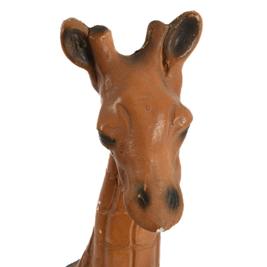 Chalkware Seated Giraffe Sculpture Attributed to Jaru-6