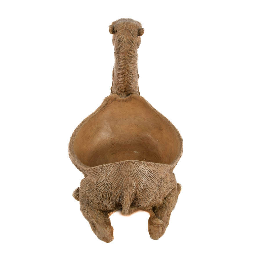 Large Figural Camel Plant Holder Statue-5