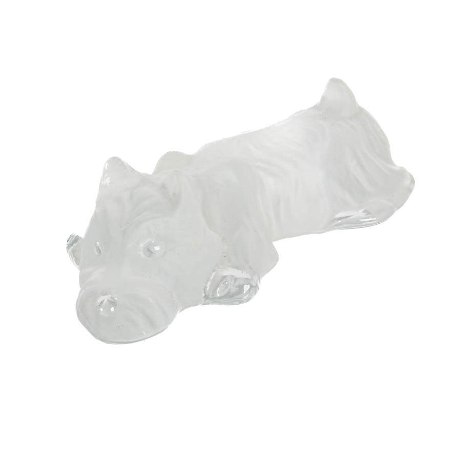 Scottie Dog Viking Glass Paperweight-2