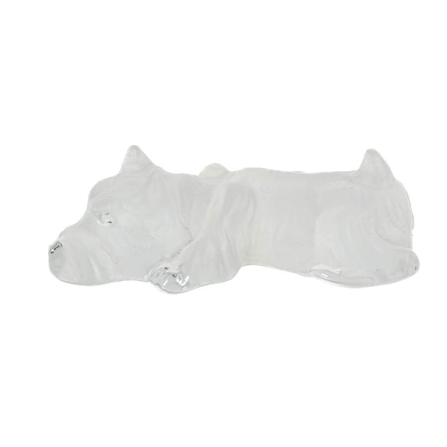 Scottie Dog Viking Glass Paperweight-1