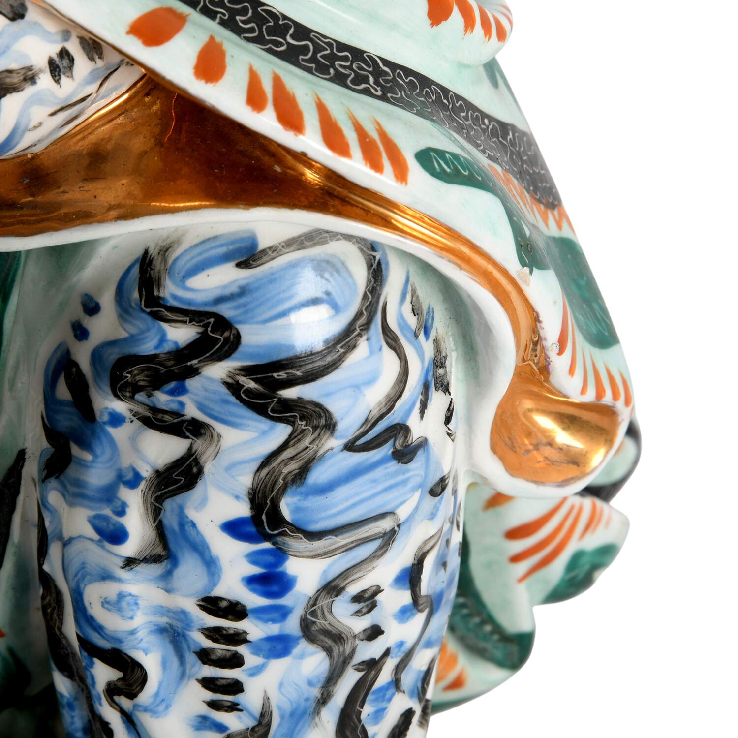 Italian Vincenzo Bertolotti Polychrome Samurai Figure-8
