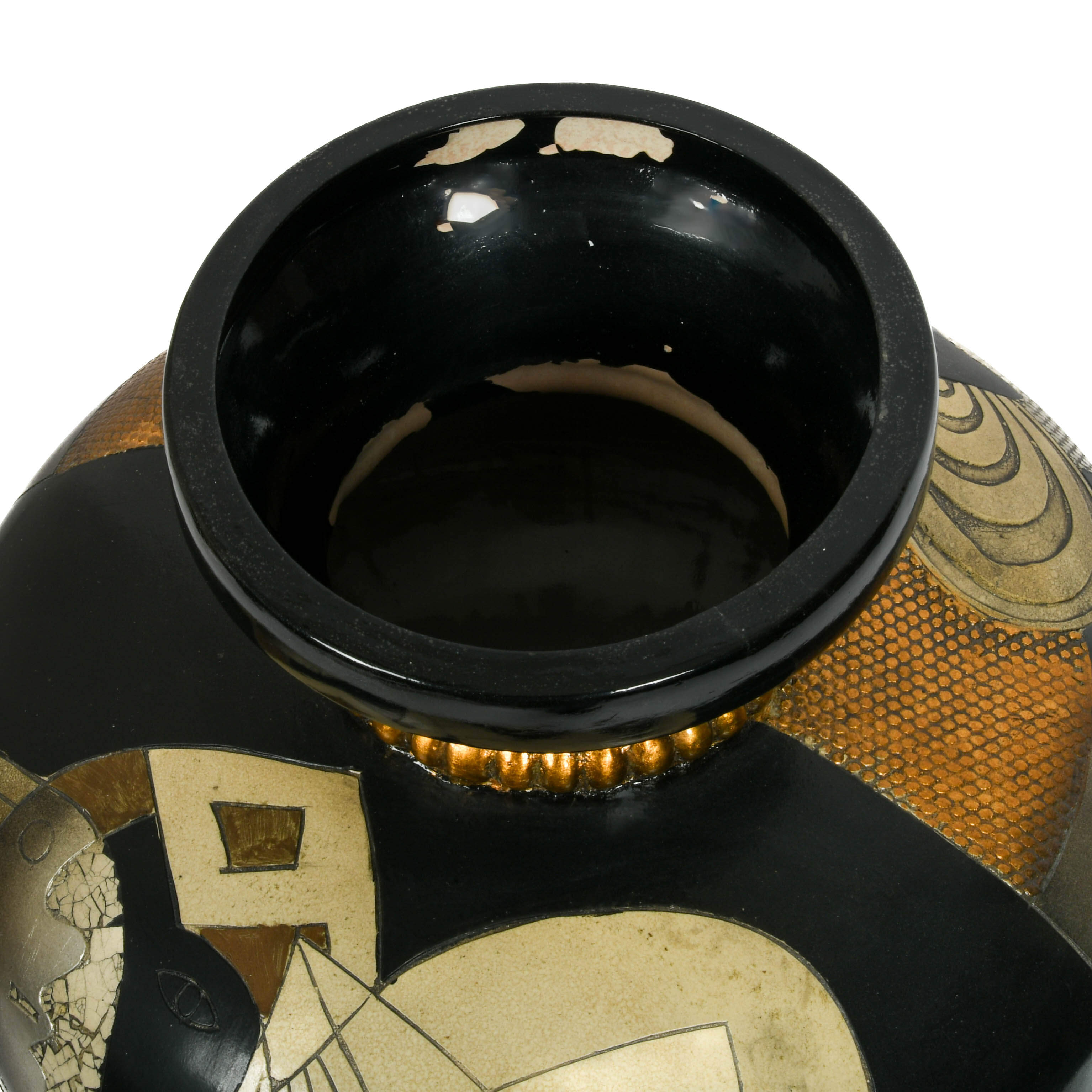 Hand-Painted Kalifano Pottery Vase-3