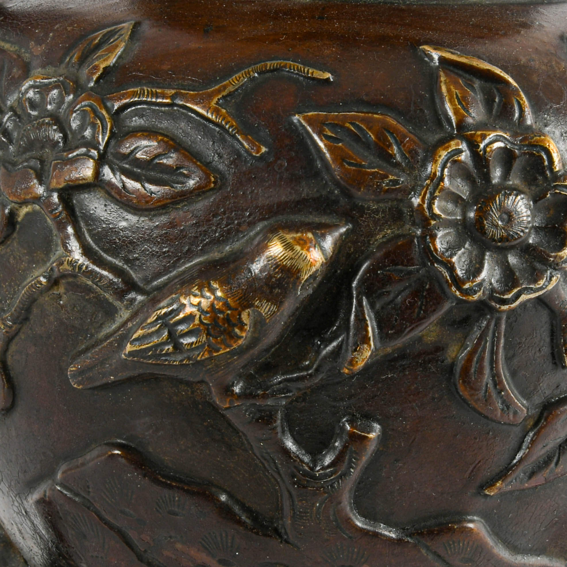 Antique Pair of Bronze Japanese Censers-7