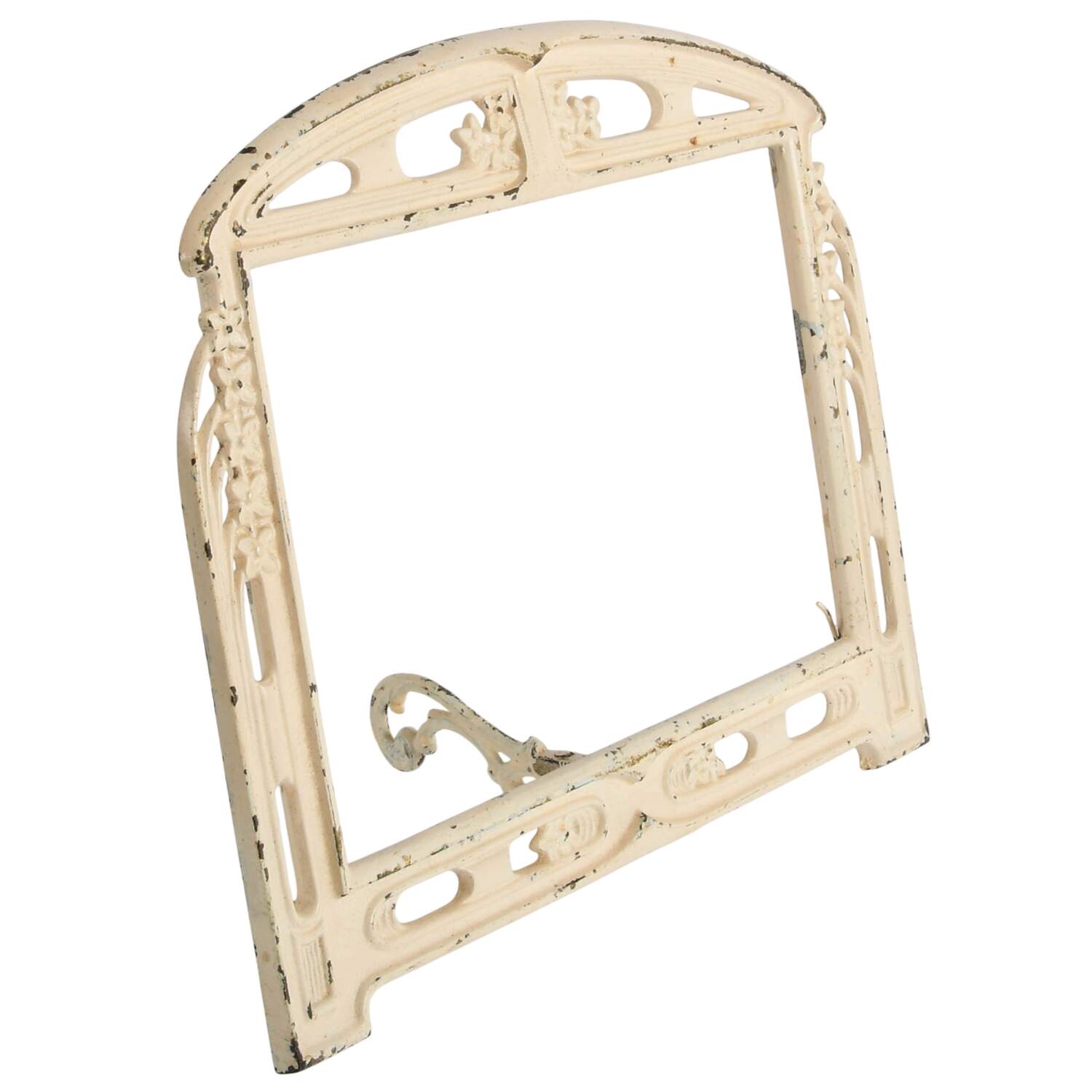 Antique Art Nouveau Metal Picture Frame-5