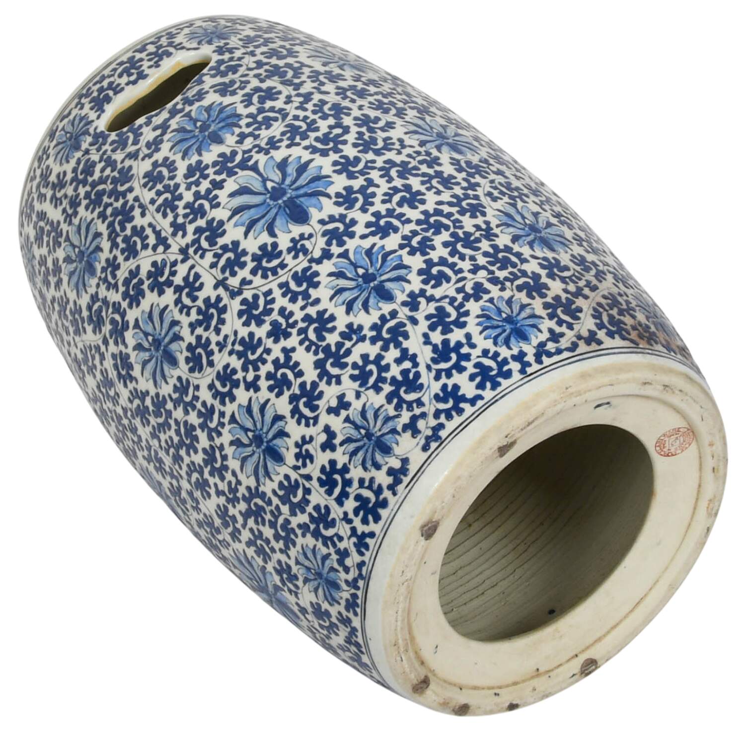 Japanese Blue and White Garden Barrel-6