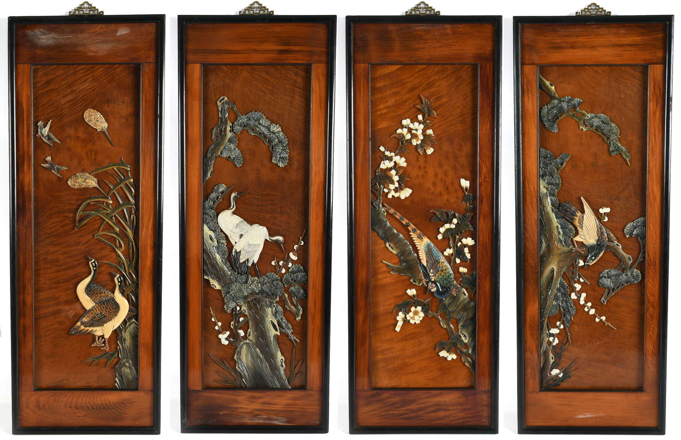 Set of Four Republic of China Wall Panels-1