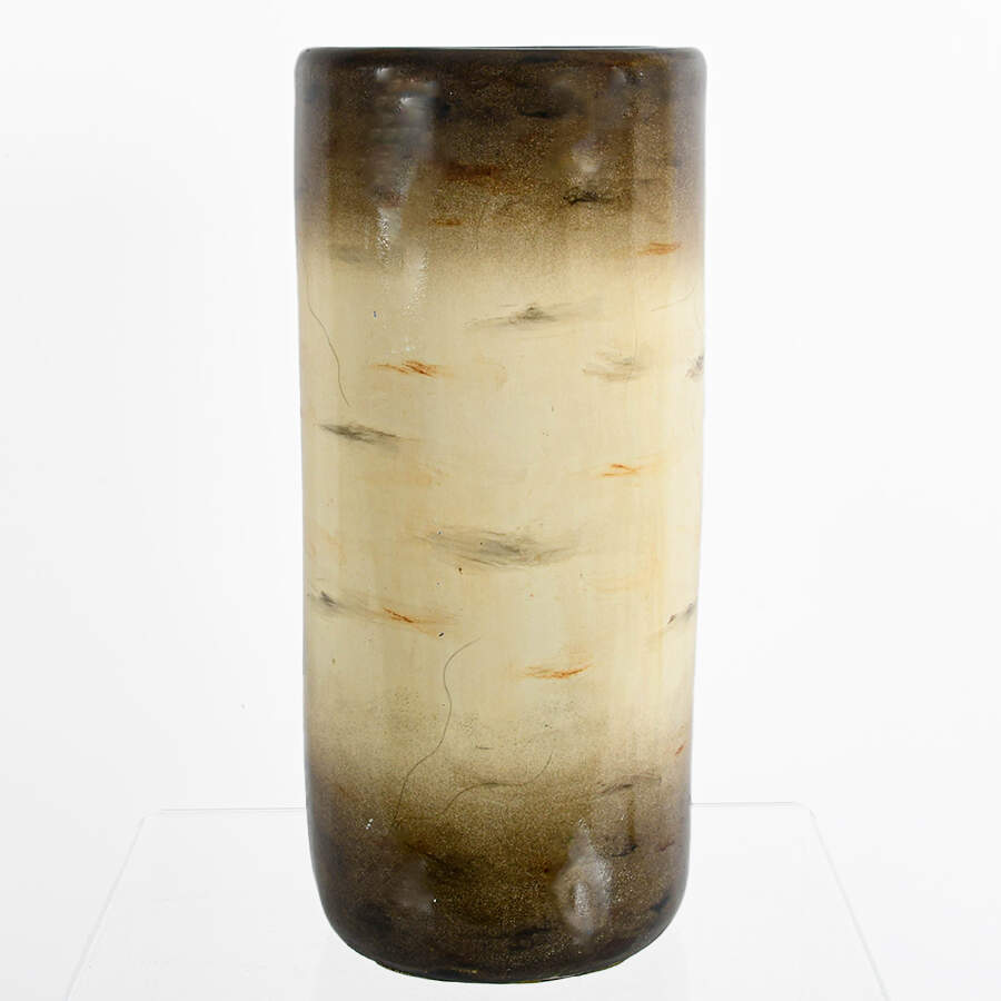 Decorated Polychrome Umbrella Stand-1