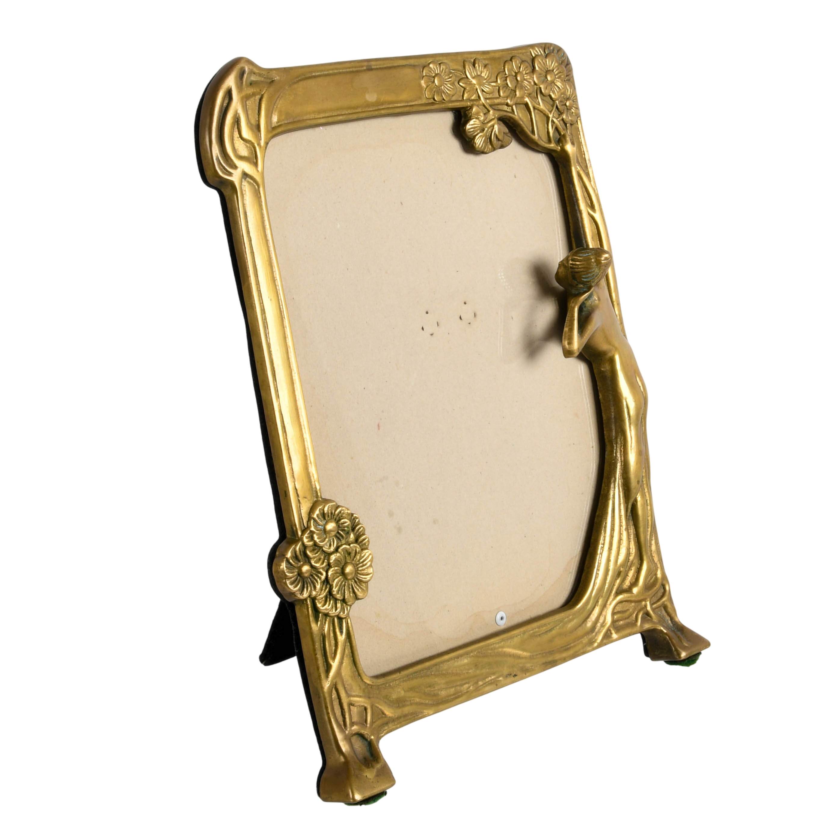 Art Nouveau Figural Picture Frame-5